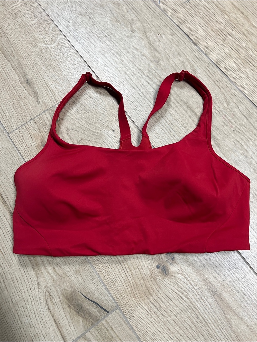 lululemon athletica Scarlet Red Sports Bra with Racerback